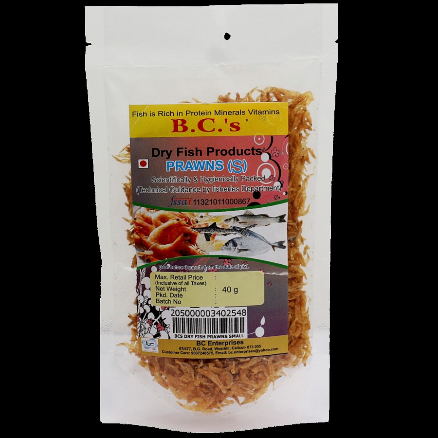 B.C's Enterprises Dry Prawns - Small