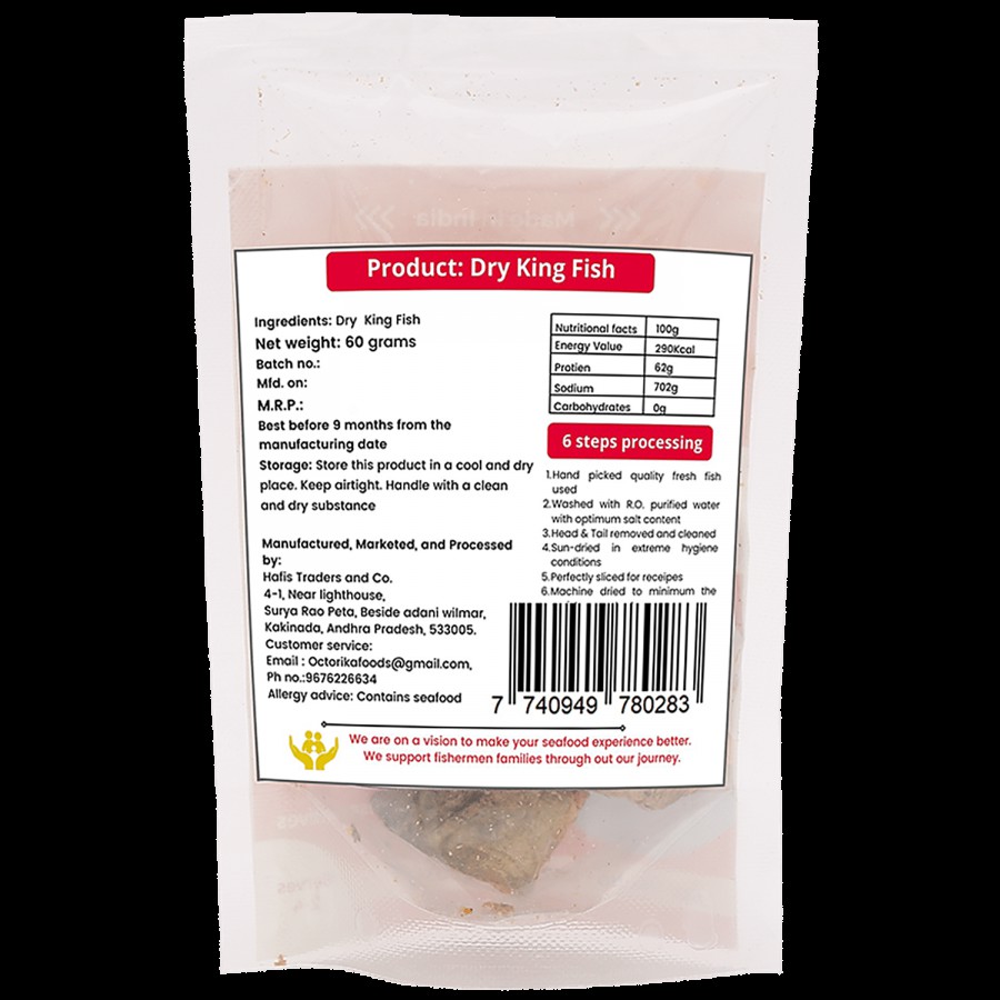 Octorika Dry King Fish - Rich In Protein & Omega 3 Fatty Acids