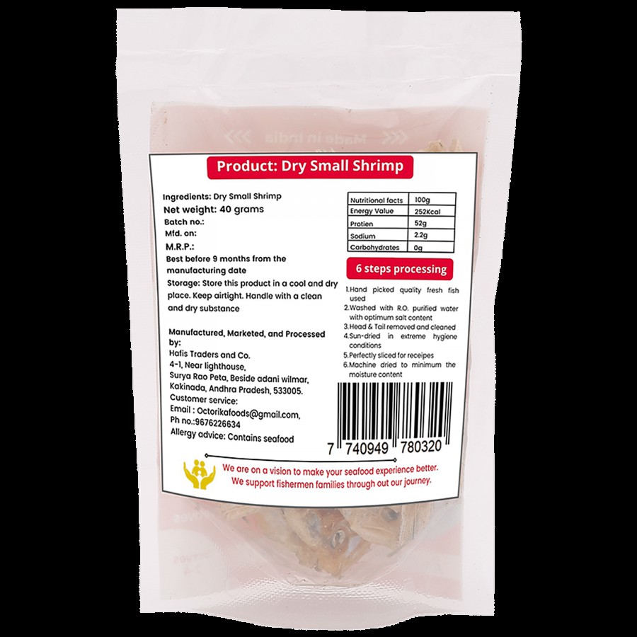 Octorika Dry Small Shrimp - Nutritious