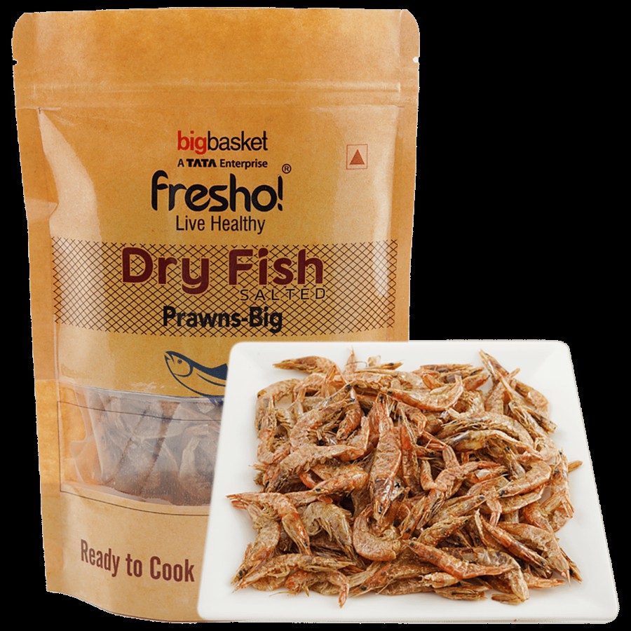 fresho! Dry Fish Prawns Big  - Salted