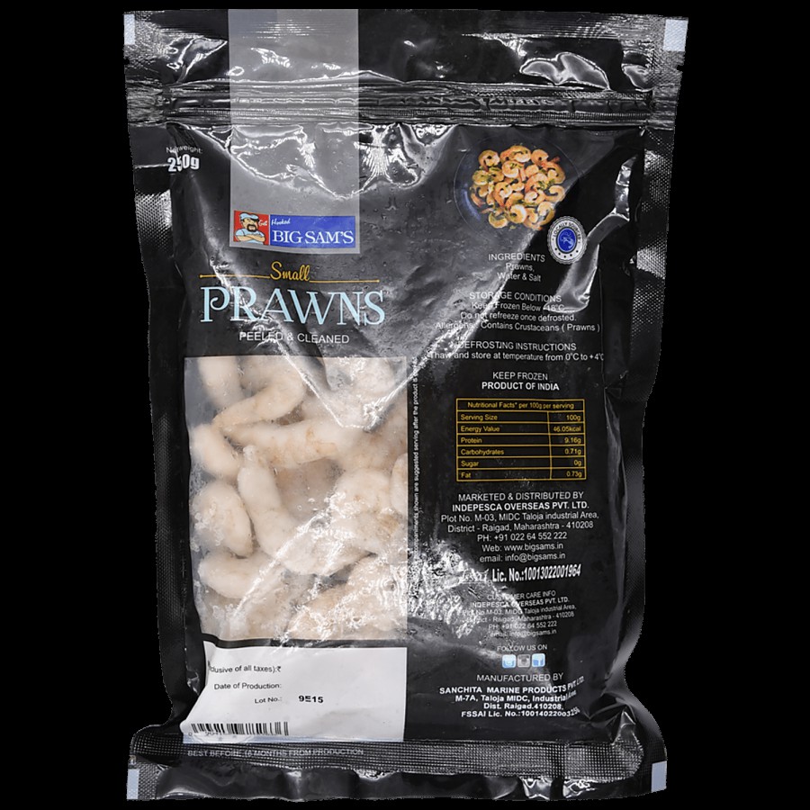 Big Sams's Frozen Prawns - Small