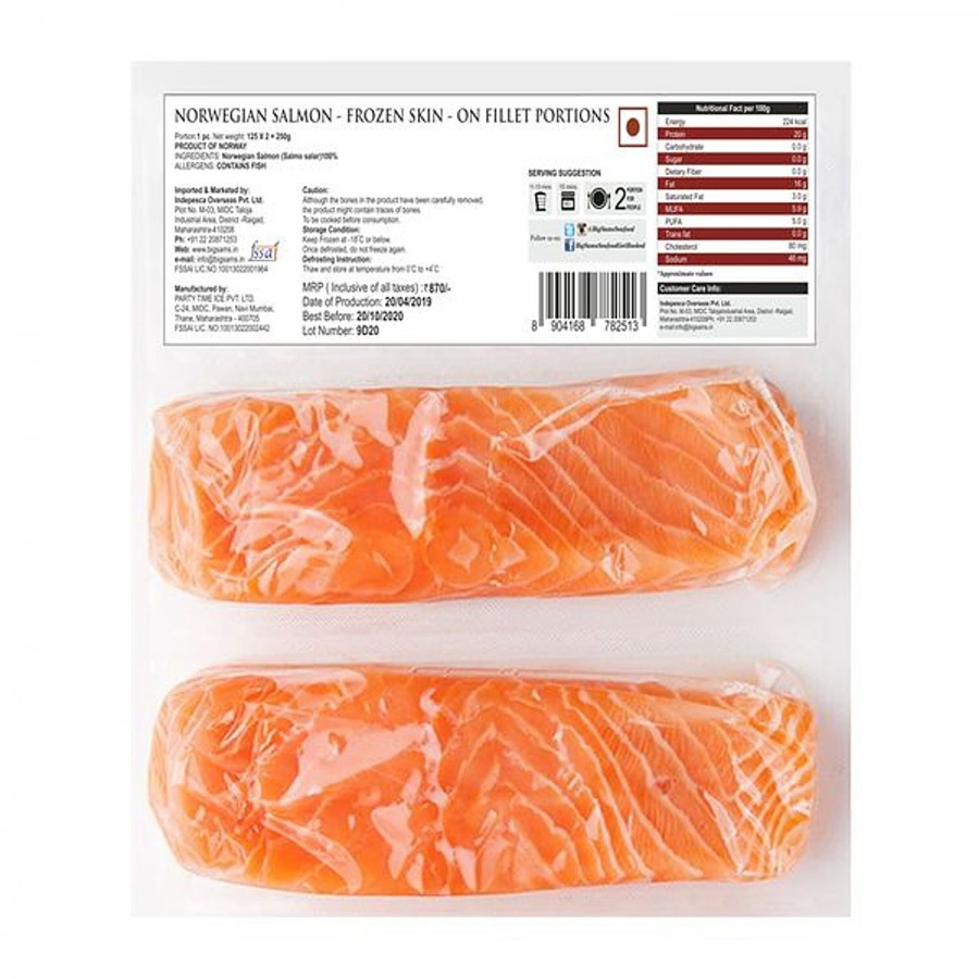 Big Sams's Frozen Salmon Skin-on Portions