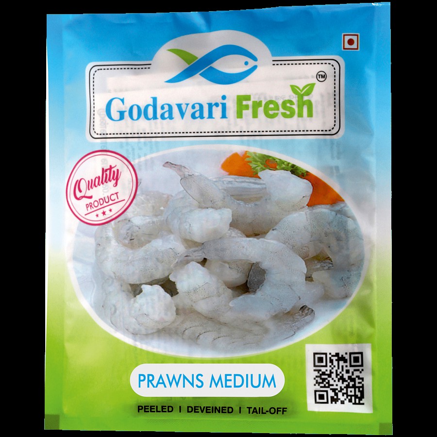 Godavari Fresh Medium Prawns - Peeled