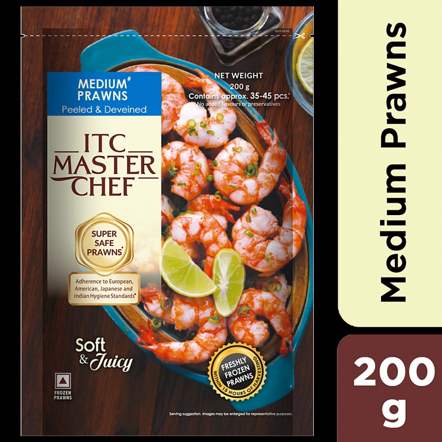 ITC Master Chef Medium Prawns - Soft & Juicy