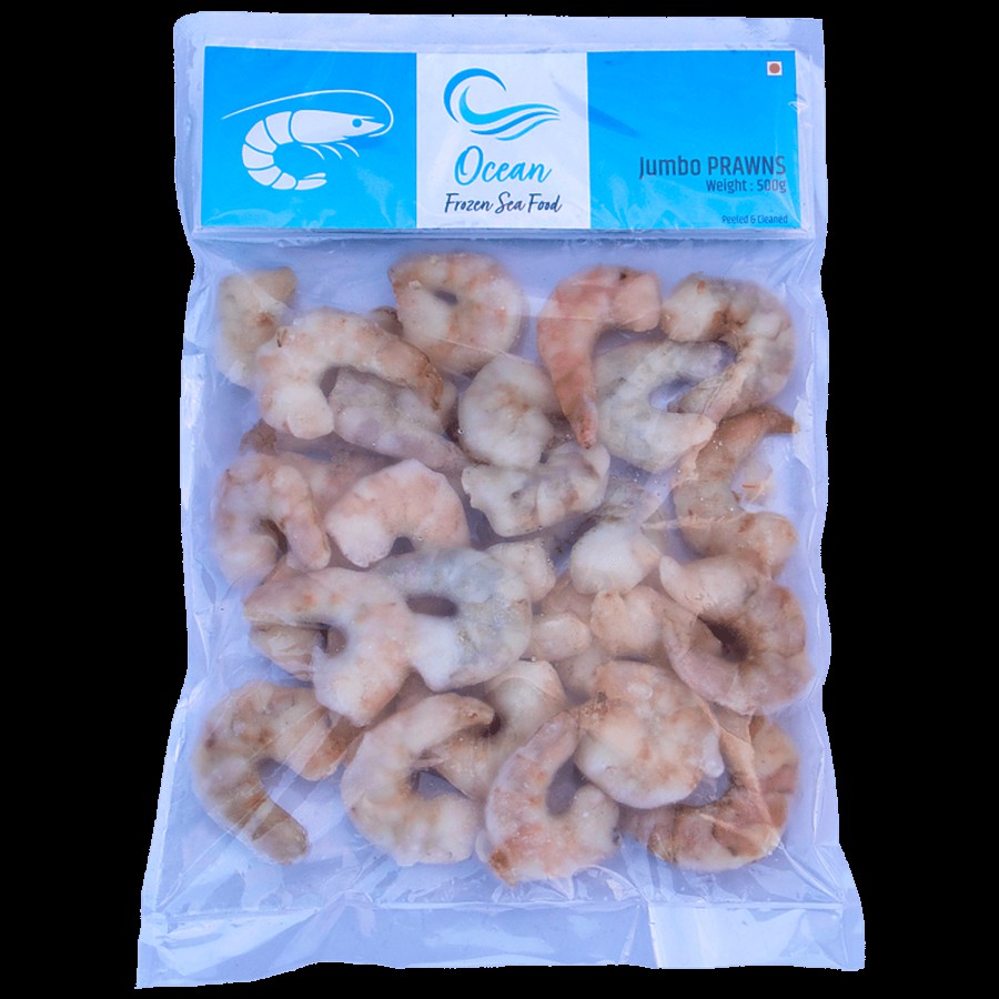 Ocean Jumbo Prawns - Peeled & Cleaned