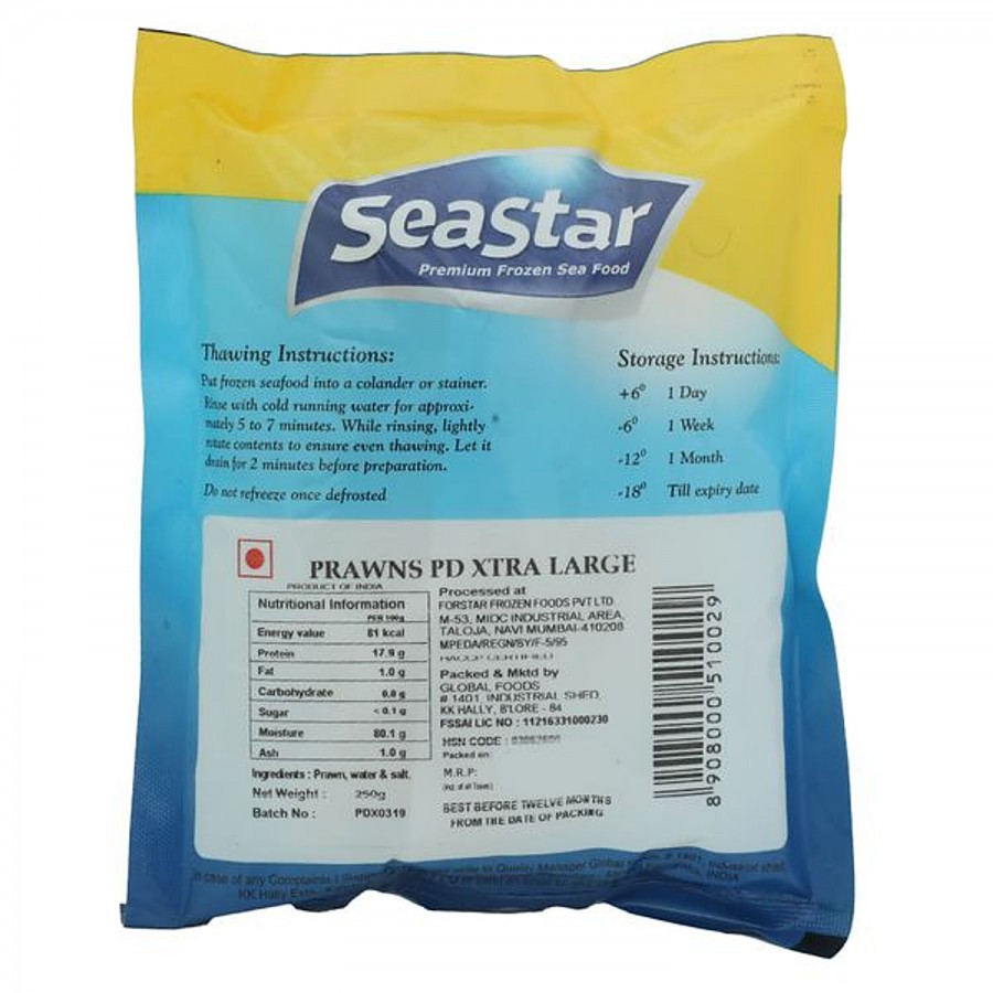 Seastar Prawns - Pd Xtra Large