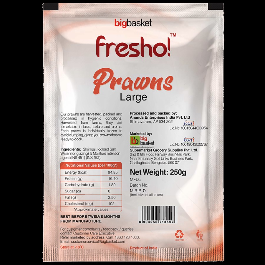 fresho! Prawns - Large