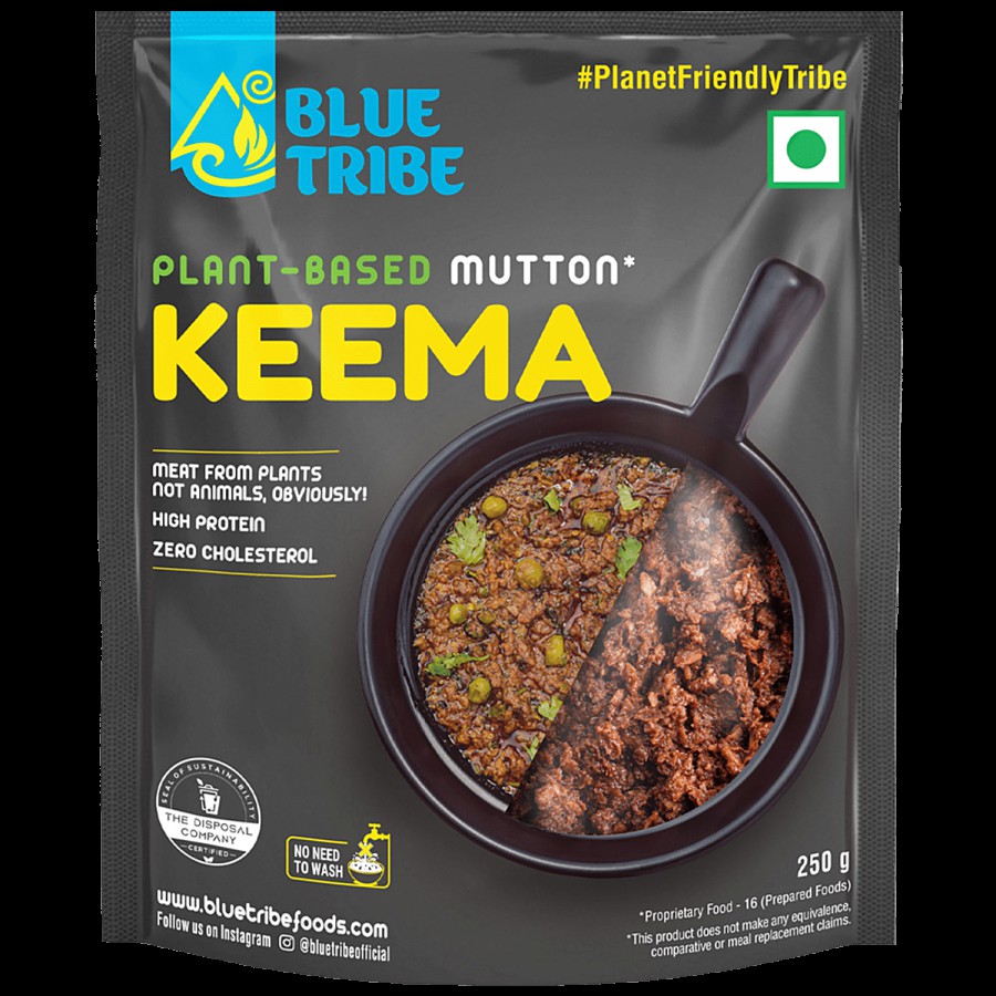 Blue Tribe Plant-based Mutton Keema - Zero Cholesterol