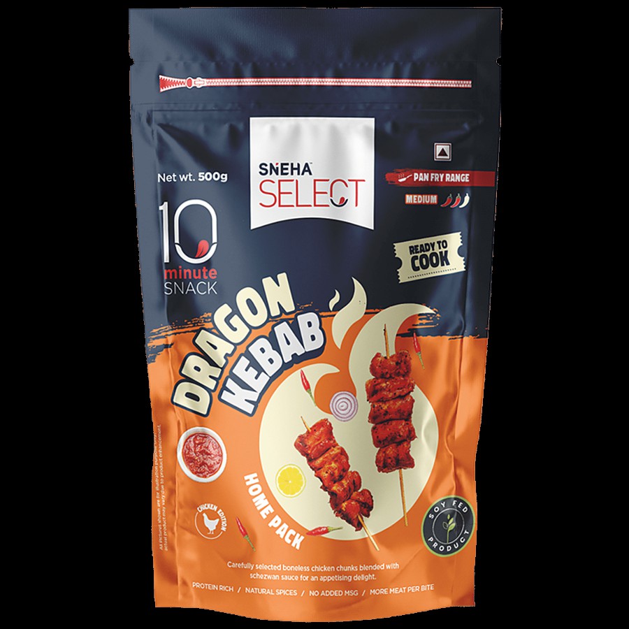 Sneha Select Dragon Chicken Kebab - Frozen