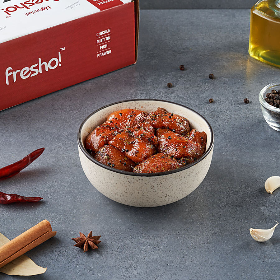 fresho! BBQ Pepper Chicken Cubes - Fresh & Juicy