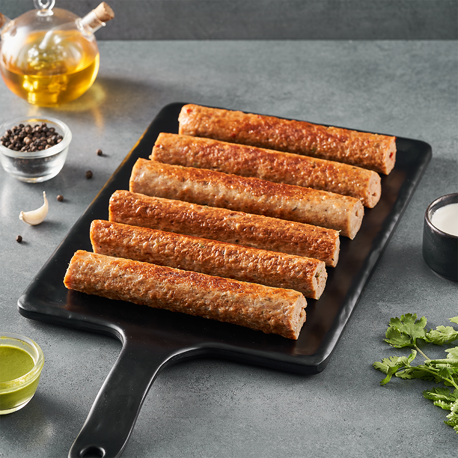 fresho! Chatpata Seekh kabab Plater  Lime and Pudina 2pcs-167g