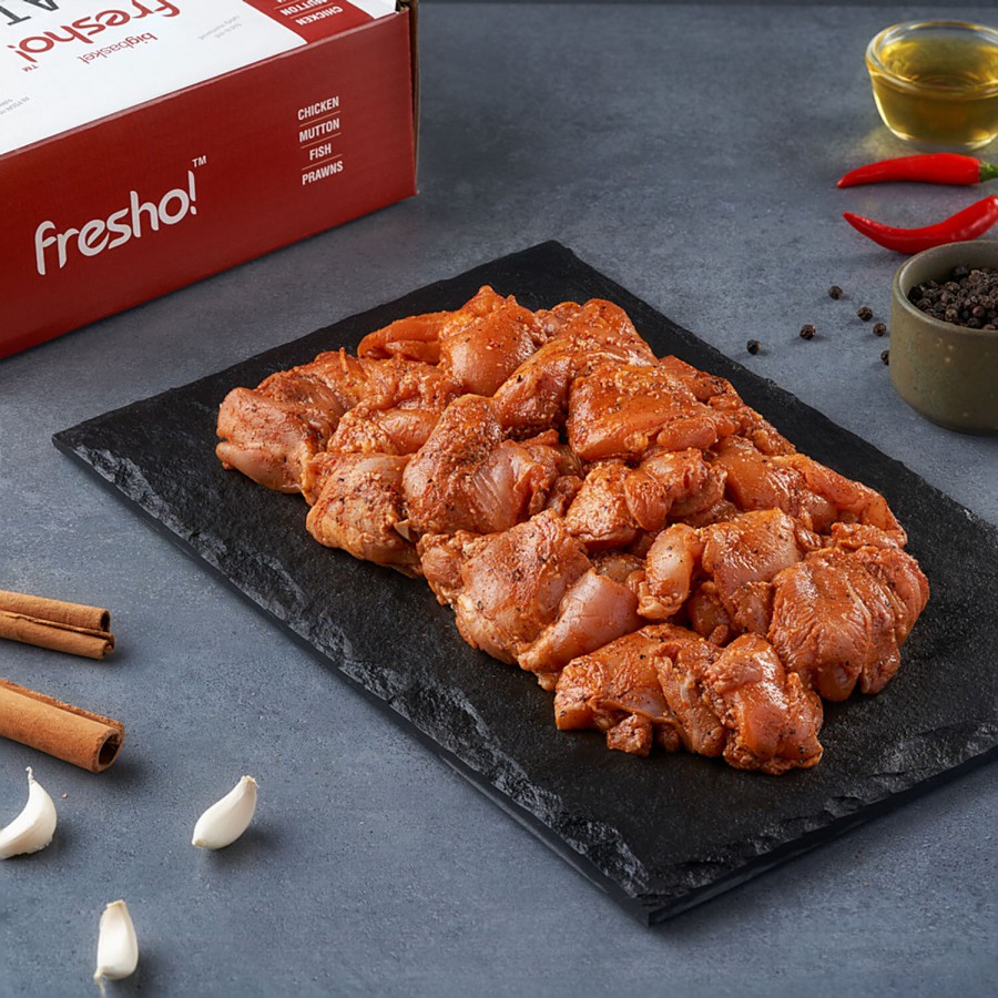 fresho! Chicken Chettinad Cubes - Fresh & Juicy