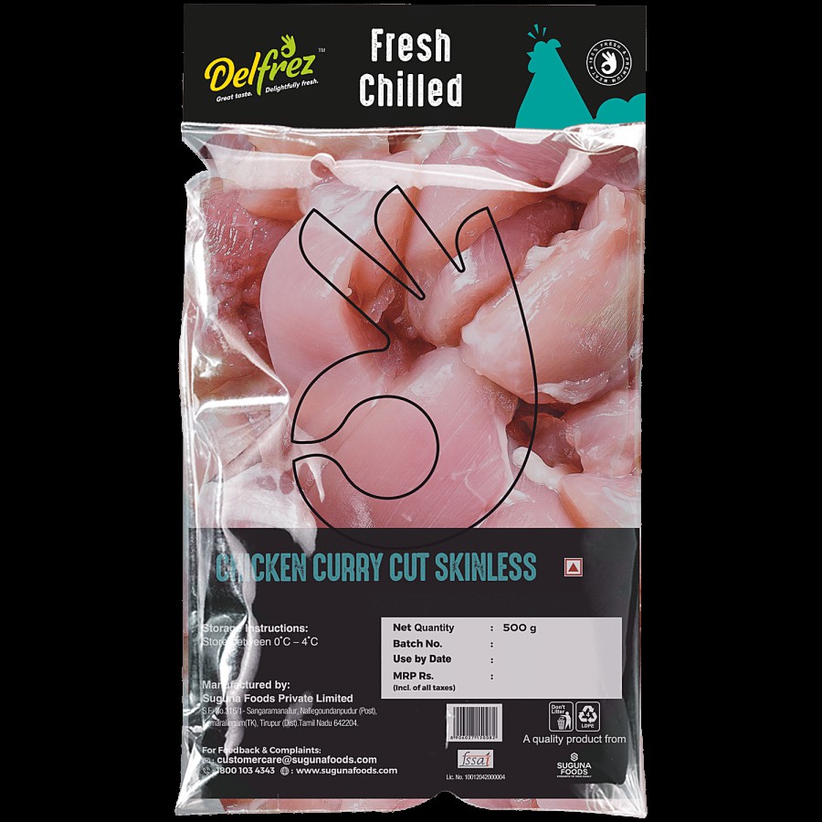 Delfrez  Chicken Curry Cut Skinless