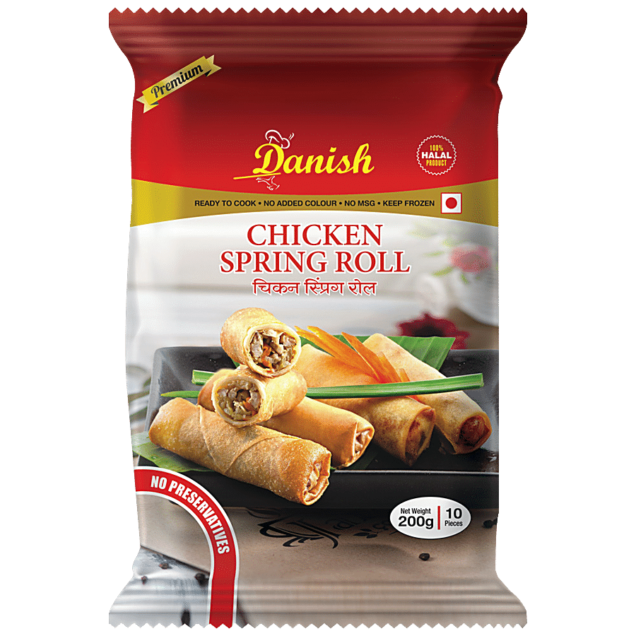 Danish Chicken Spring Roll - 100% Halal Product