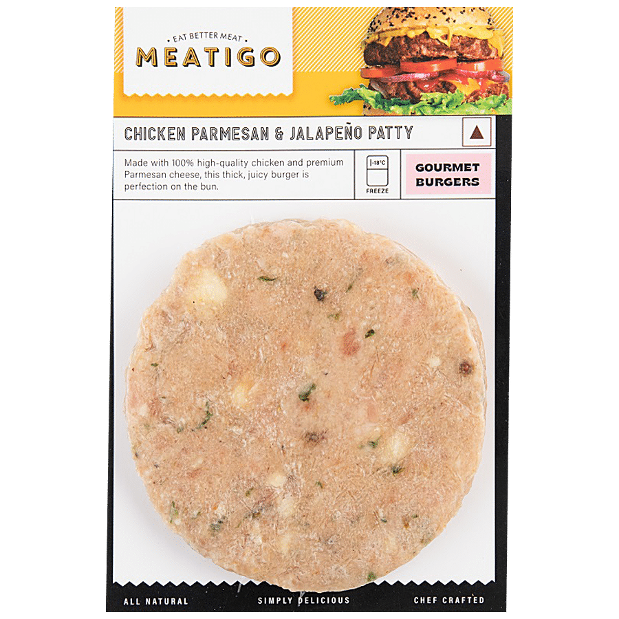 Meatigo Chicken Parmesan & Jalapeno Patty - Juicy & Soft