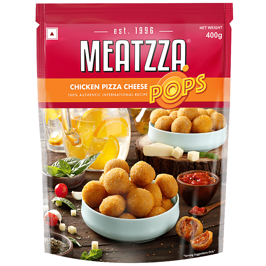 Meatzza Chicken Cheese Pops - Pizza