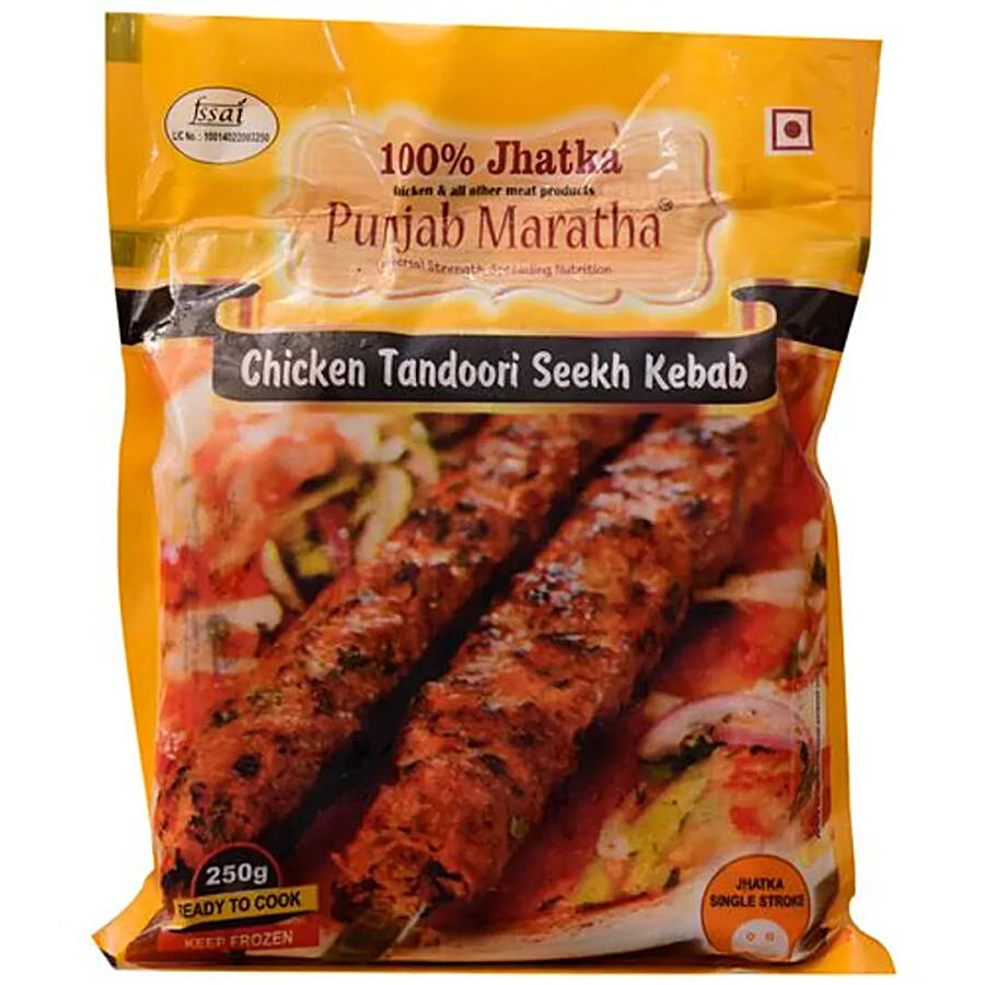 Punjab Maratha Frozen Tandoori Seekh Kebab Chicken