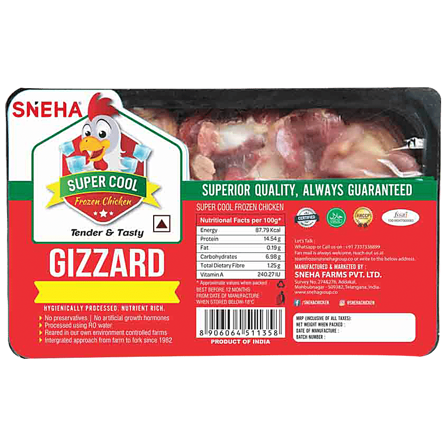 Super Cool Frozen Chicken Gizzard - Tender