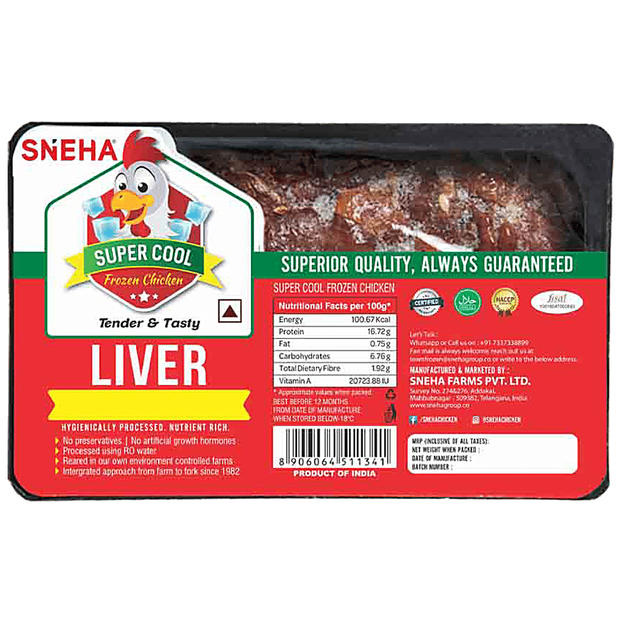 Super Cool Frozen Chicken Liver - Tender