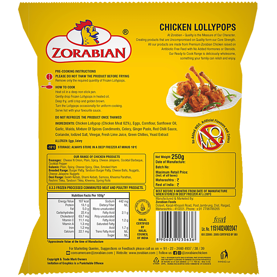 Zorabian Chicken - Lollypops