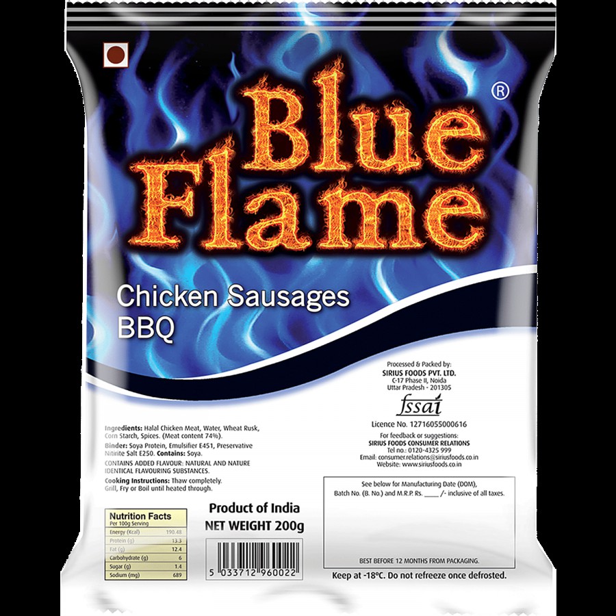 Blue Flame  Chicken Bbq Sausage