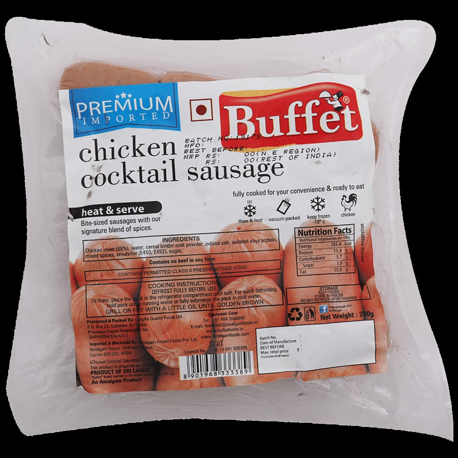 Buffet  Chicken Cocktail Sausage - Heat & Serve