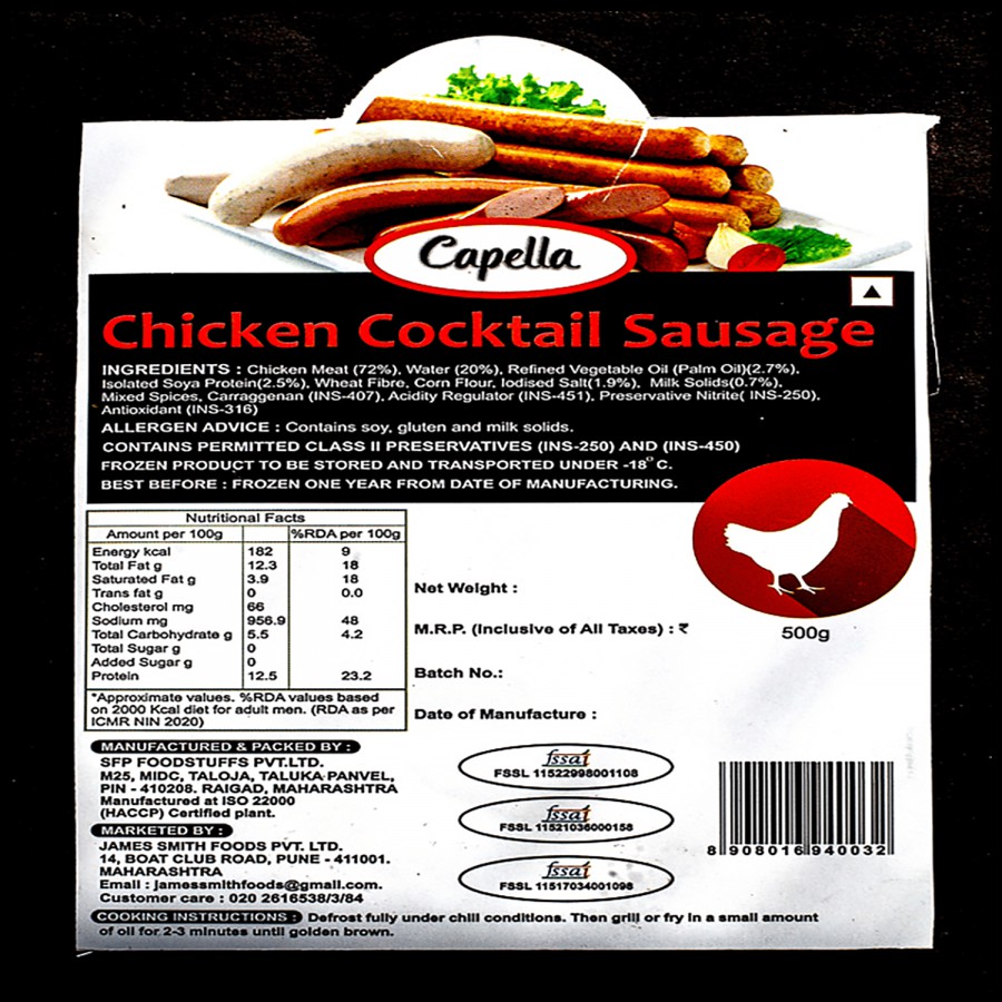 Capella Chicken Cocktail Sausage