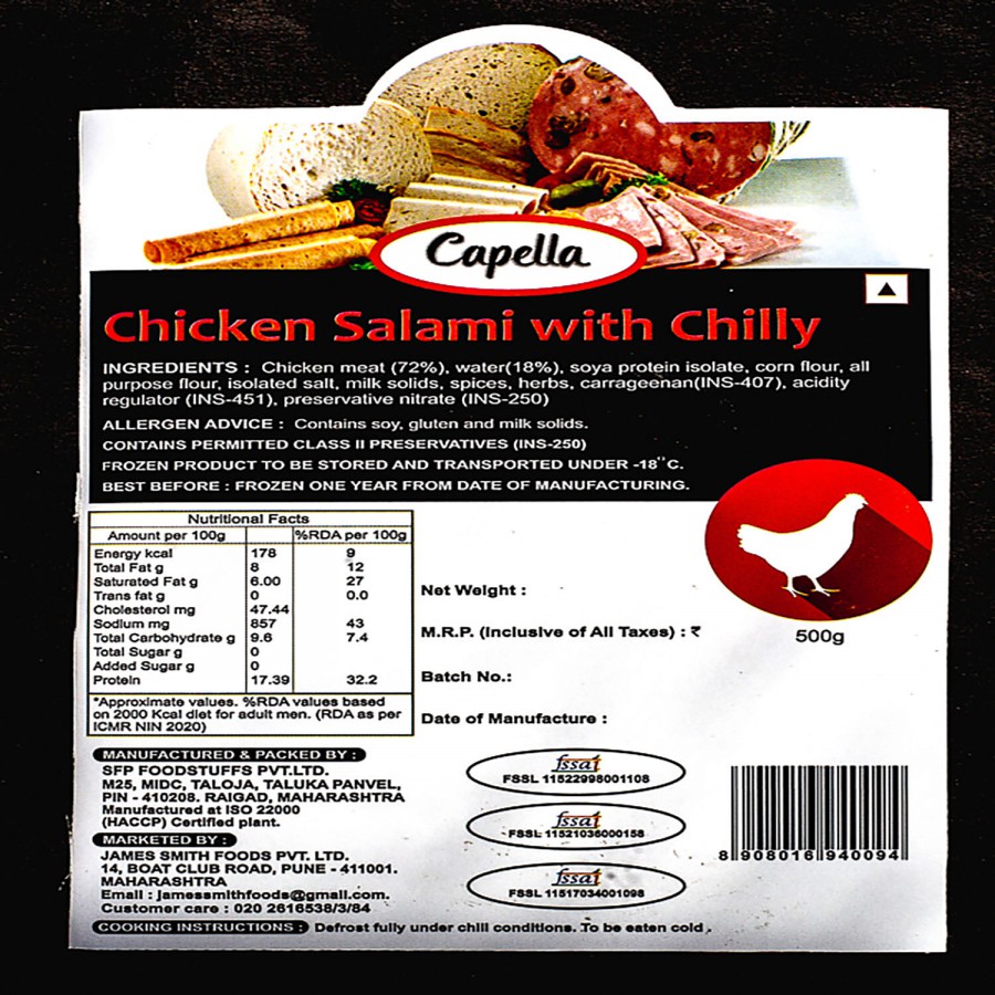 Capella Chicken Salami With Chilly