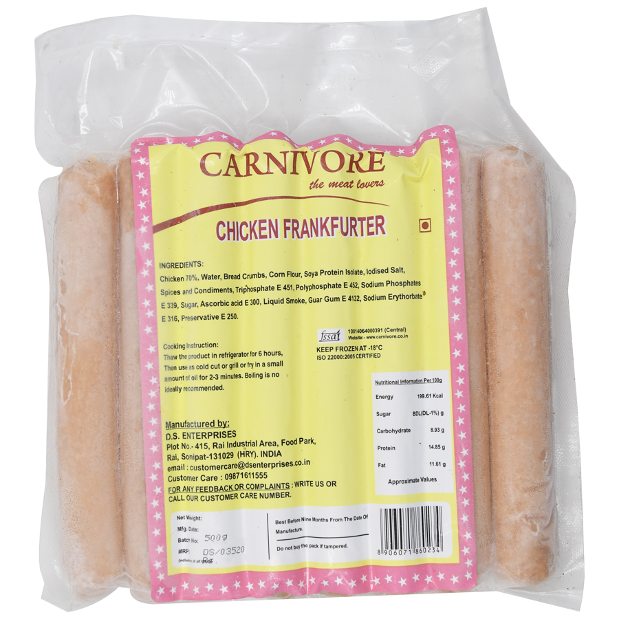 Carnivore  Chicken - Frankfurters