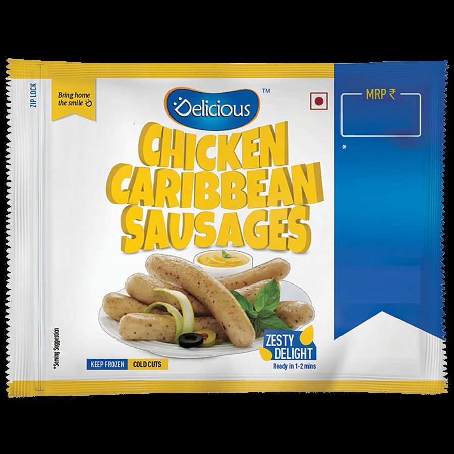 Delicious Chicken Caribbean Sausages