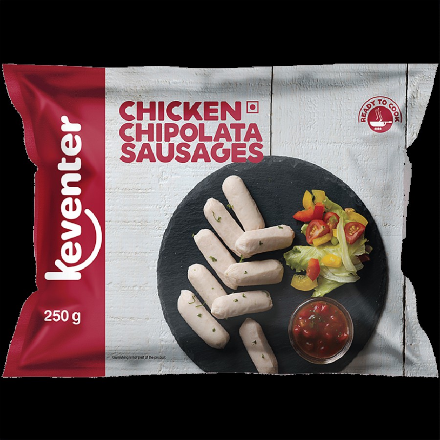 Keventer Ready To Cook Frozen Snack -  Chicken Chipolata Sausages