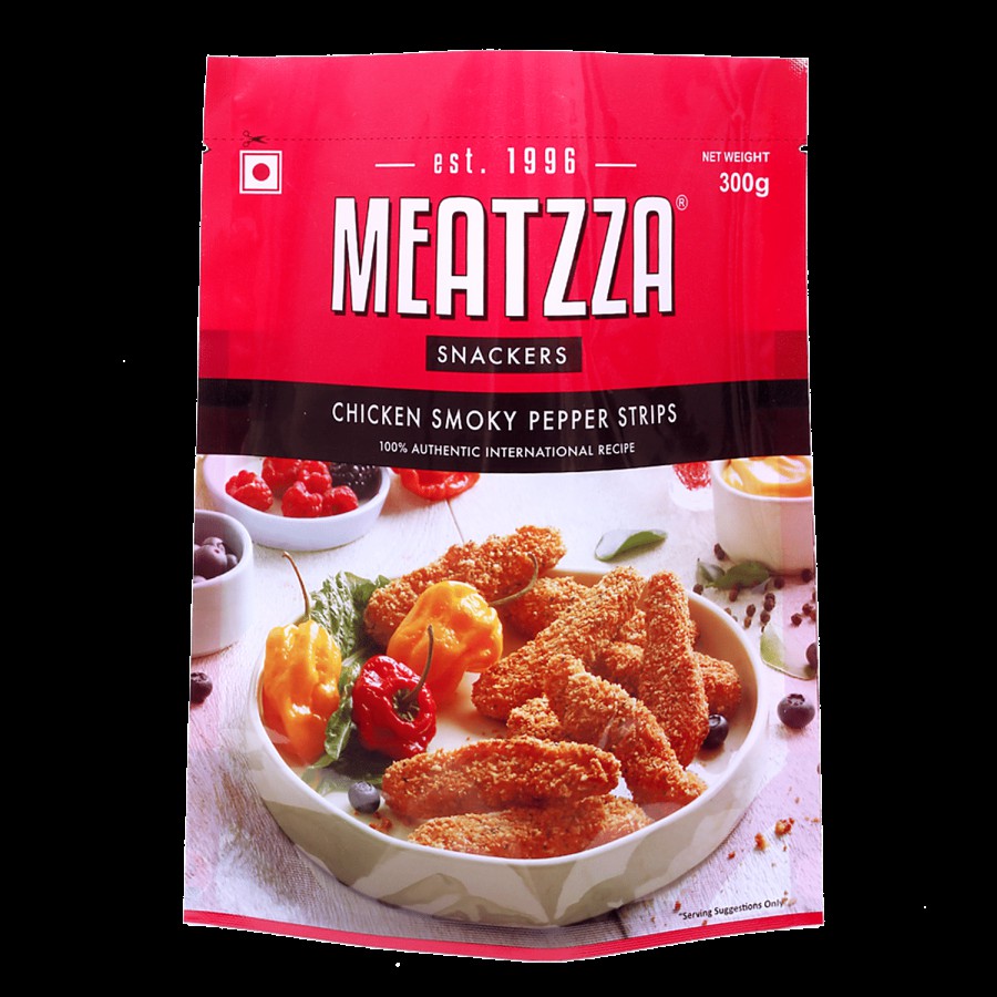 Meatzza Chicken Smoky Pepper Strips