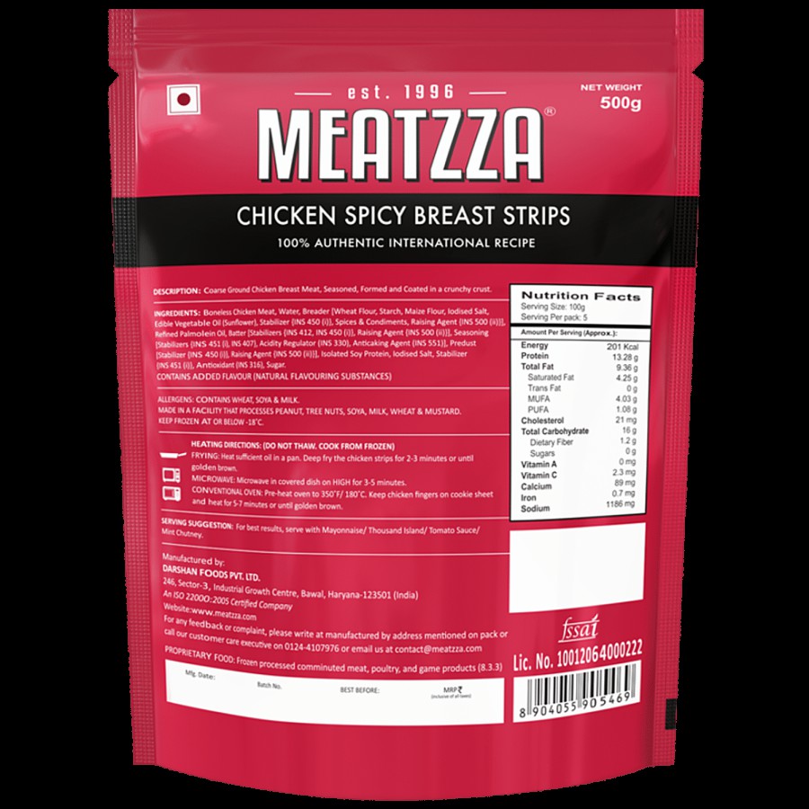 Meatzza Chicken Spicy Breast Strips