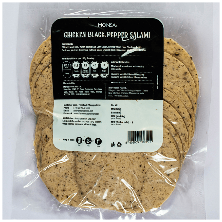 Monsa Chicken Black Pepper Salami