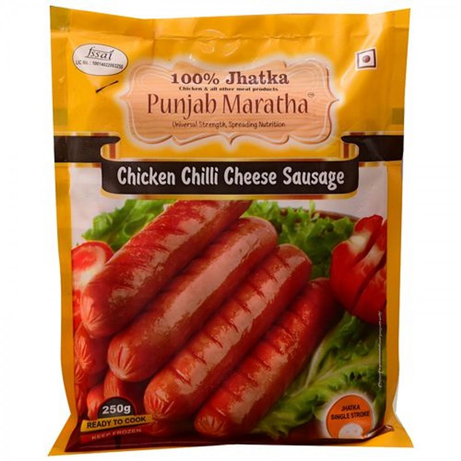 Punjab Maratha Frozen Chicken - Chilli Cheese Sausage