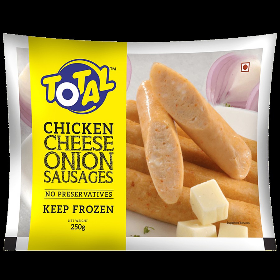 Total Chicken - Cheese and Onion sausages