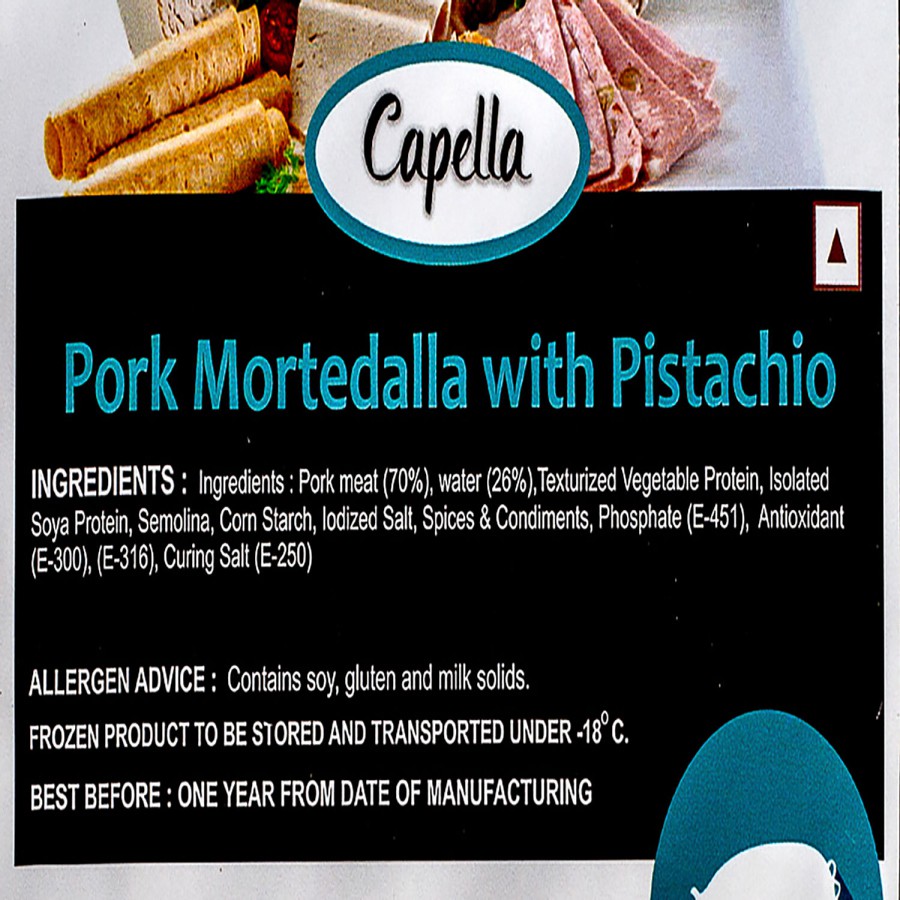 Capella Pork Mortadella With Pistachio