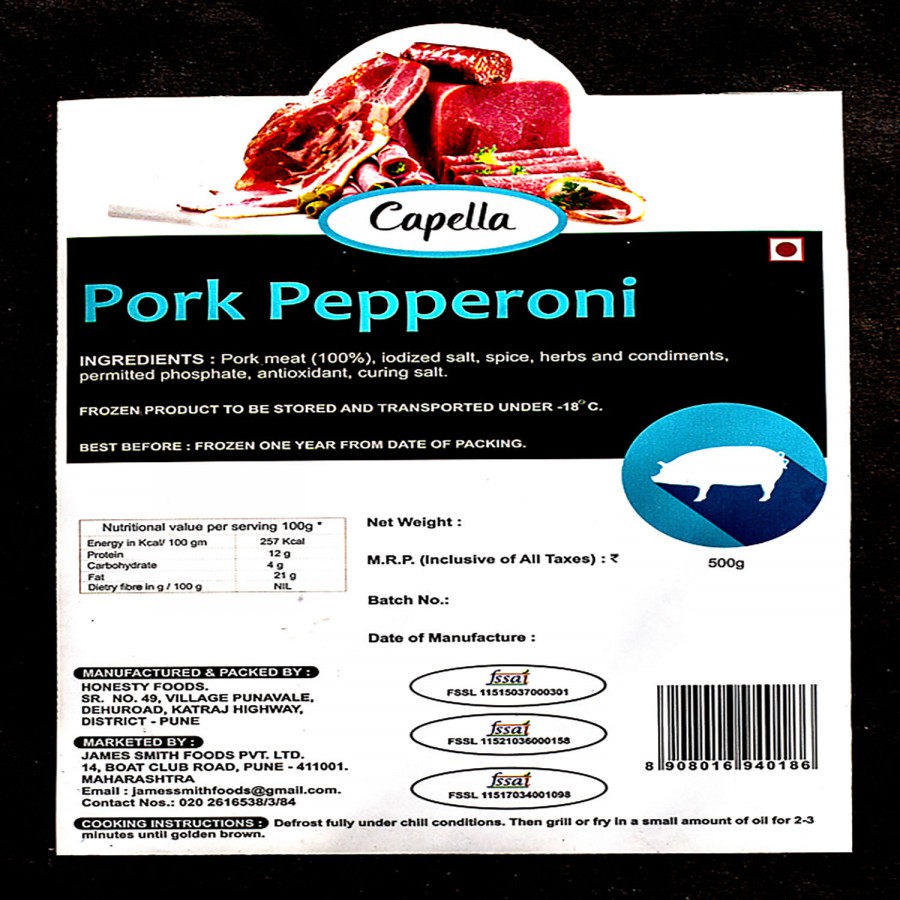 Capella Pork Pepperoni