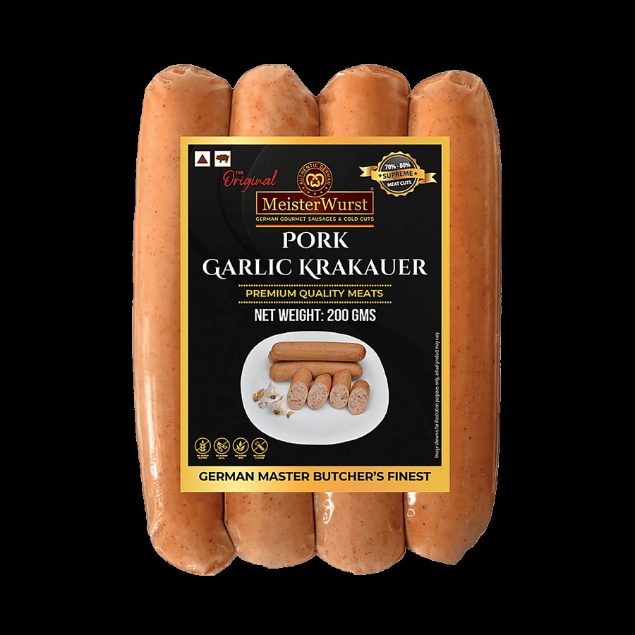 MeisterWurst Pork Garlic Krakauer - No Fillers