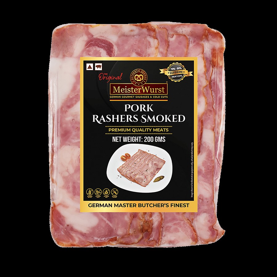 MeisterWurst Pork Rashers Smoked - No Fillers