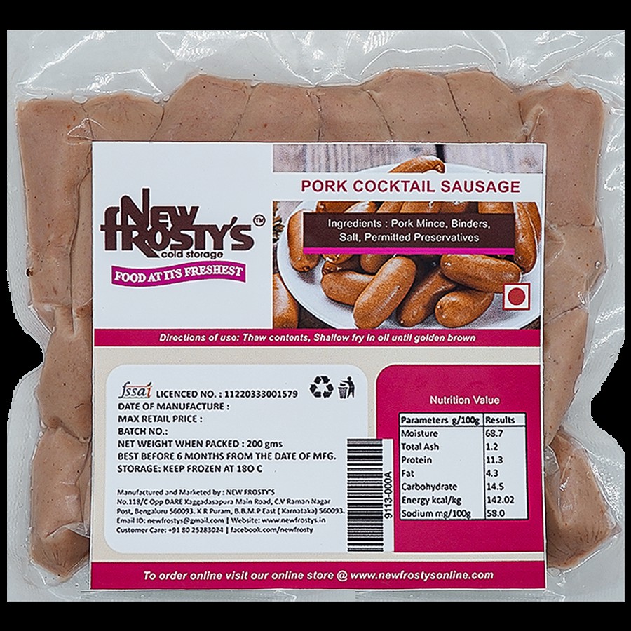 New Frosty's Pork Cocktail Sausages - Fresh