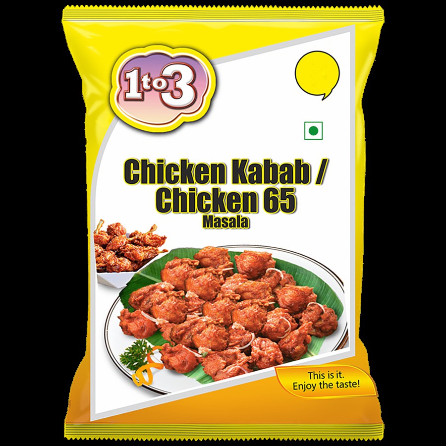 1TO3 Chicken Kabab Masala - Natural Authentic Spices