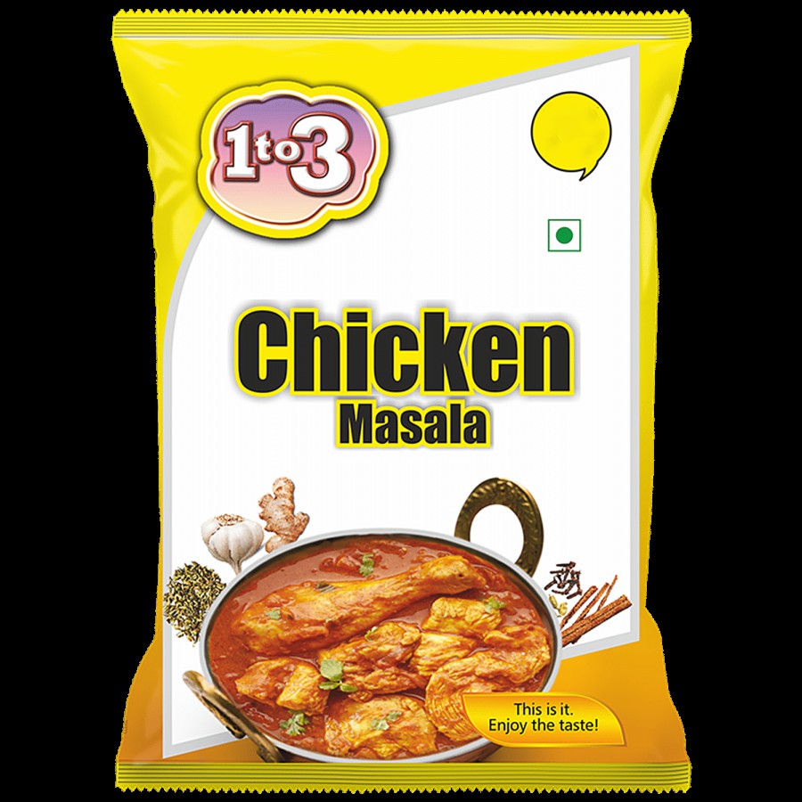 1TO3 Chicken Masala - Natural Authentic Spices