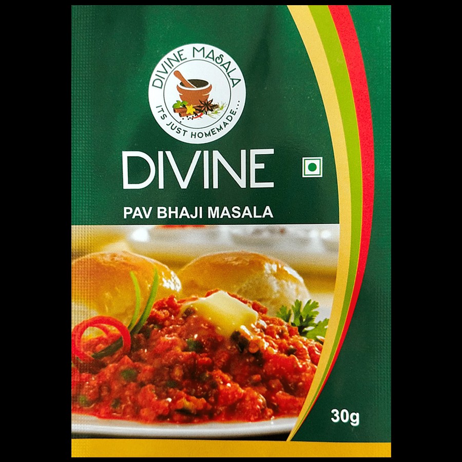 DIVINE MASALA Blended Powdered Spice Mix - Pav Bhaji Masala