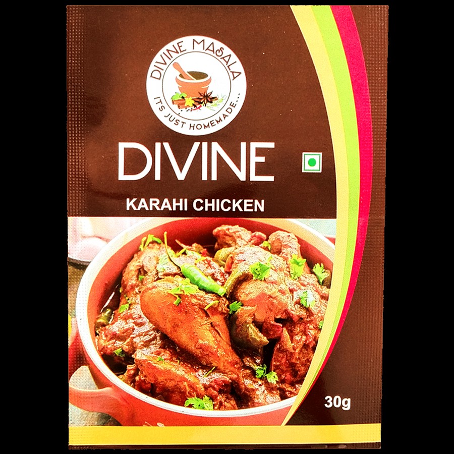 DIVINE MASALA Blended Powdered Spice Mix - Karahi Chicken Masala