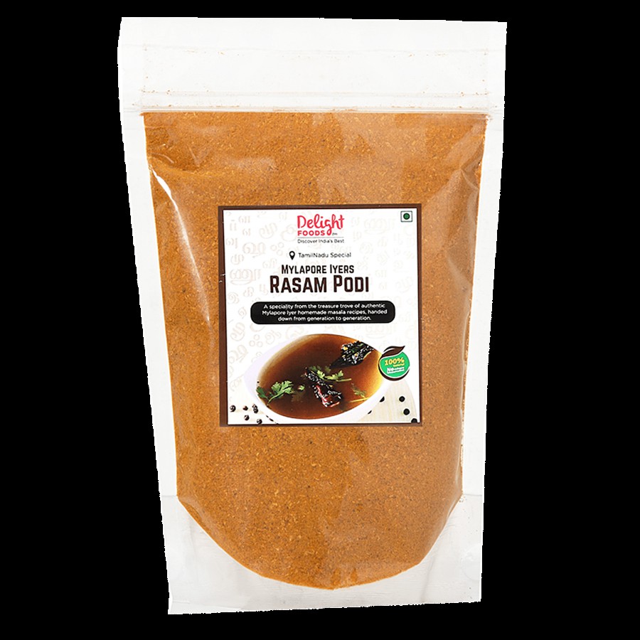 Delight Foods Mylapore Iyers Rasam Podi - Chennai Recipe