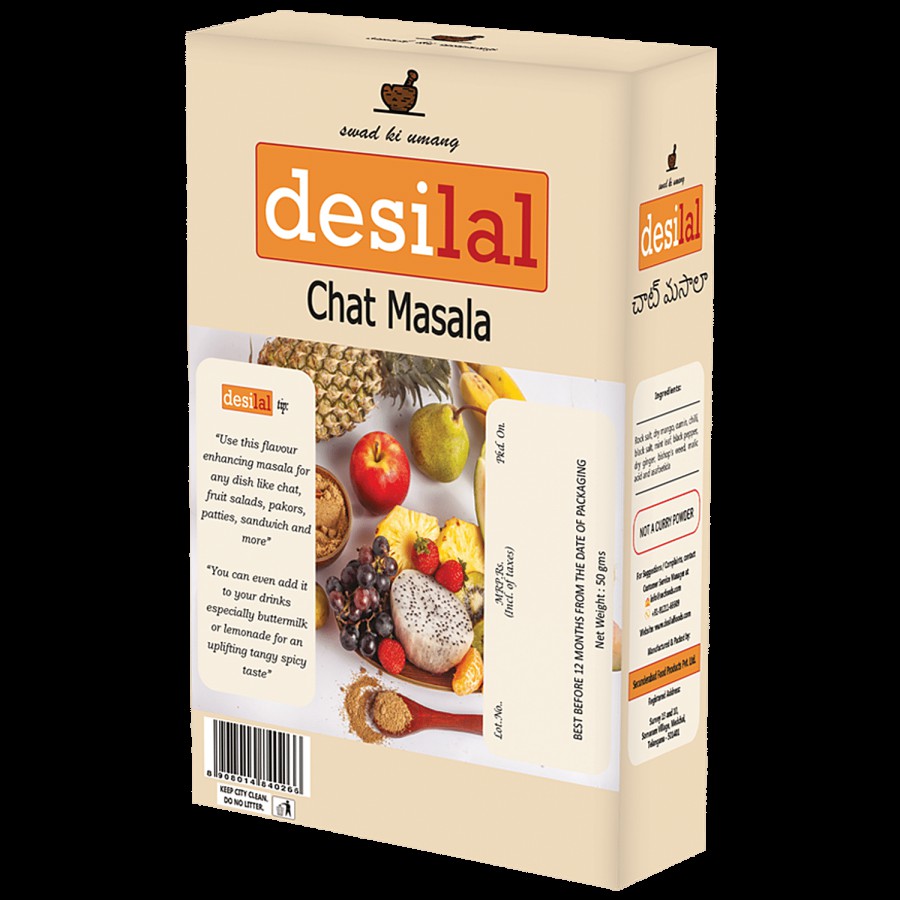 Desilal Chat Masala - Enhances Flavour