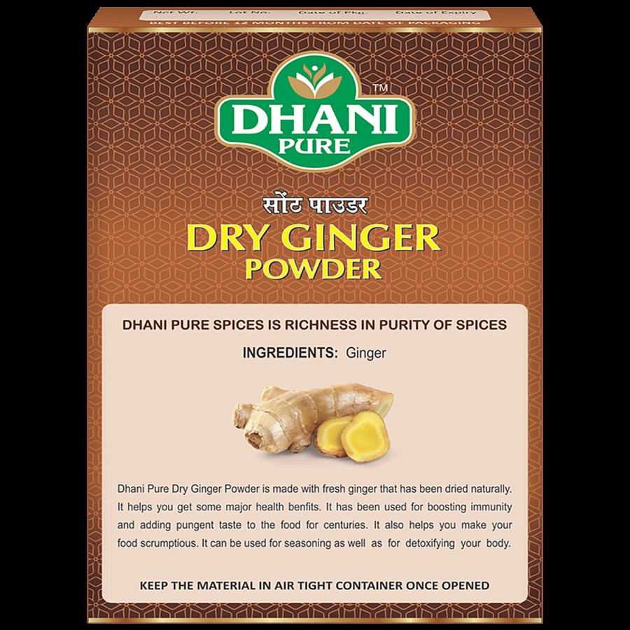 Dhani Pure Dried Ginger Powder - 100% Natural