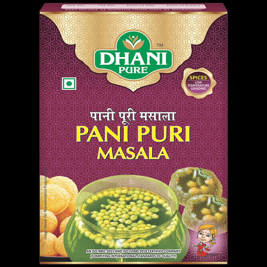 Dhani Pure Pani Puri Masala - 100% Natural