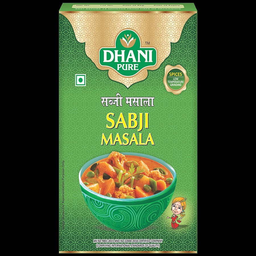 Dhani Pure Sabji Masala - 100% Natural